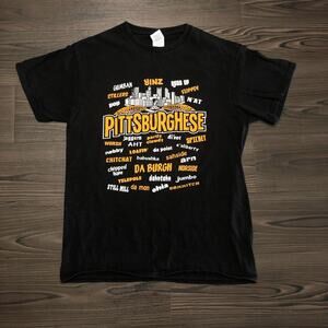 Black ‘Pittsburghese’ Slang Graphic Tee